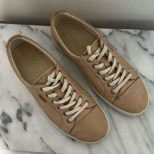 Ecco Soft 7 tan genuine leather sneakers women’s sz
9